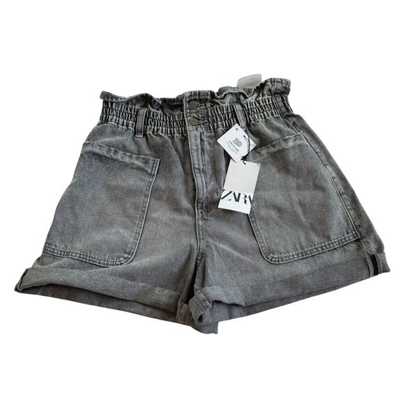 Zara Paperbag Shorts 8 - Picture 1 of 4